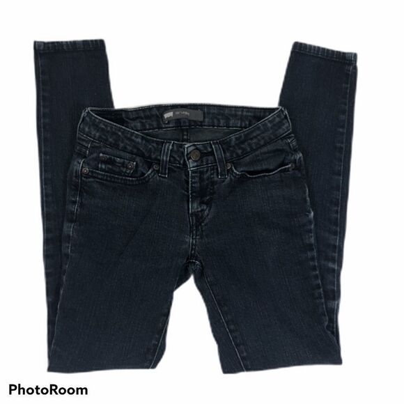 Levi 535 Denim Leggings Size 1‎ Dark Wash - Picture 5 of 8